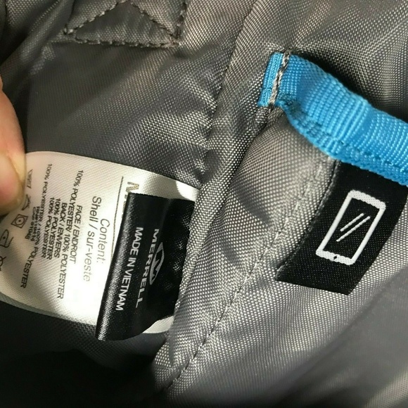 Merrell Messenger Tablet Bag Gray Felt Cross Body - Picture 7 of 8